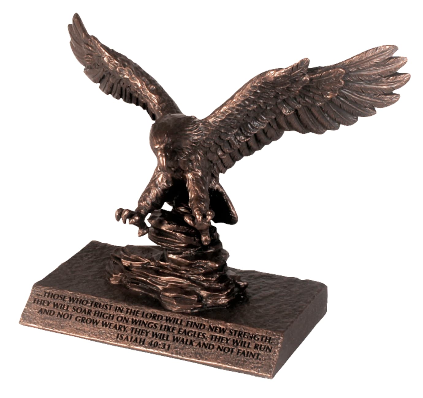 Moments of Faith Sculpture: Eagle (Isaiah 40:31) - Lighthouse Christian Products Co
